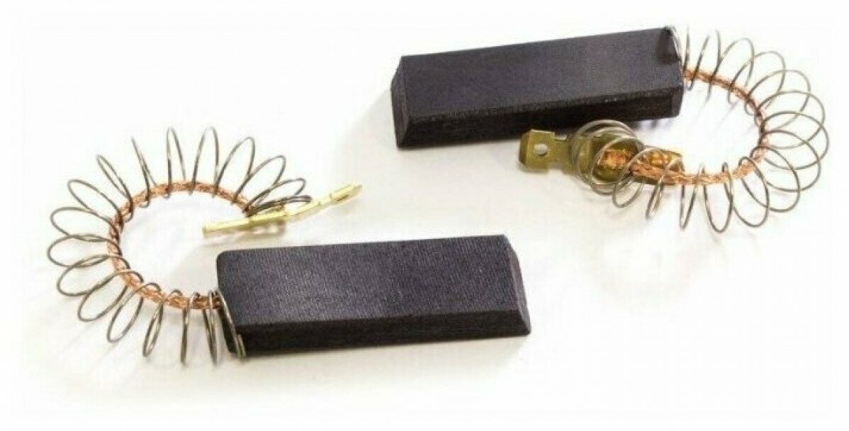 Угольные щетки электродвигателя 5x12,4x36мм с пружиной, сэндвич, 2 шт. для Bosch, Siemens, С036 - 19