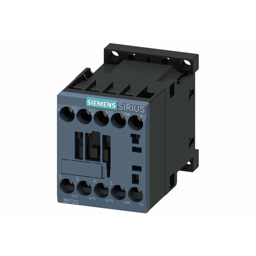 Контактор Siemens 3 полюса AC-3, 5.5КВТ/400В, Блок-Контакт 1НО 3RT20171AB01