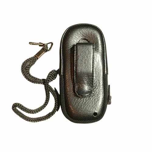 Кожаный чехол для телефона Siemens A70 "Alan-Rokas" серия "Absolut" (Серый металлик) натуральная кожа