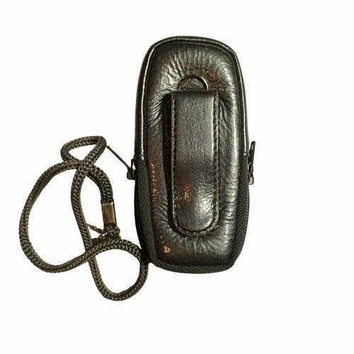 Кожаный чехол для телефона Siemens C62 "Alan-Rokas" серия "Absolut" (серый) натуральная кожа