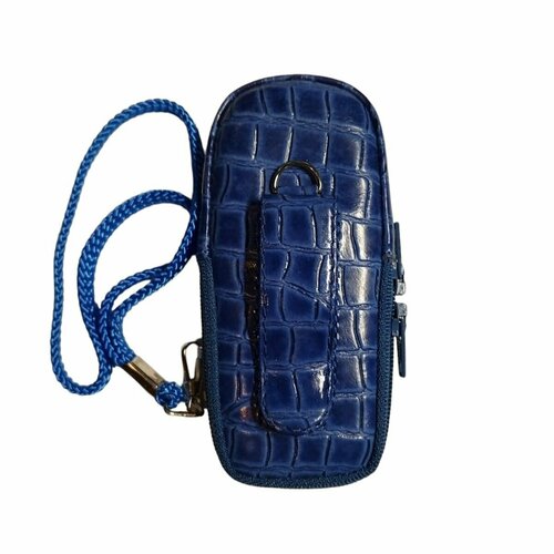 Кожаный чехол для телефона Siemens A60 "Alan-Rokas" серия "Absolut" (синий) натуральная кожа