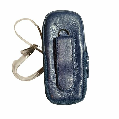 Кожаный чехол для телефона Siemens A60 "Alan-Rokas" серия "Absolut" (голубой) натуральная кожа