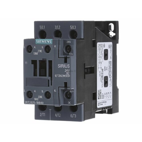 Магнитный контактор 17A 24VDC 3RT2025-1BB40 – Siemens – 4011209832459