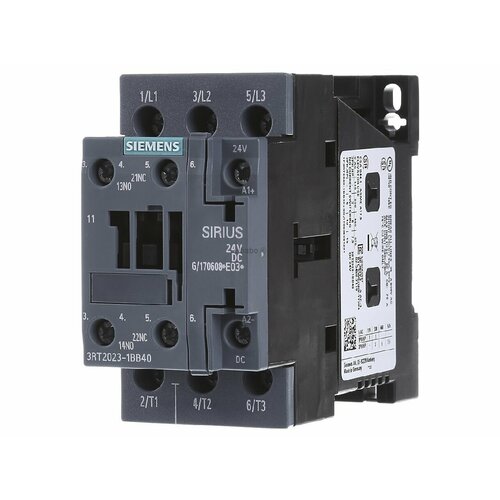 Магнитный контактор 9A 24VDC 3RT2023-1BB40 – Siemens – 4011209831346