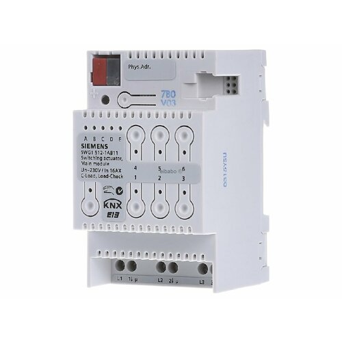 Исполнительный механизм KNX 3-кратный, главный модуль N 512/11 5WG1512-1AB11 – Siemens – 4001869378664