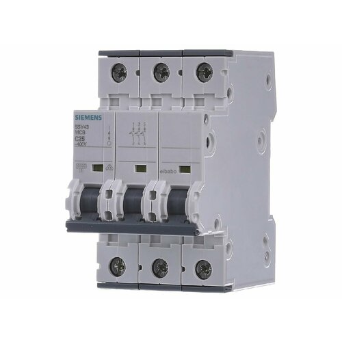 Миниатюрный автоматический выключатель 3-полюсный C25A 5SY4325-7 – Siemens – 4001869181974