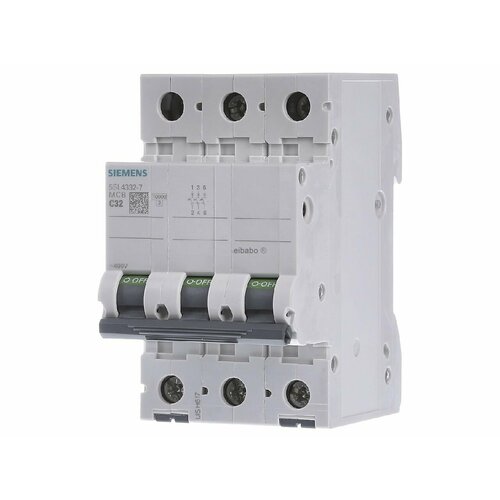 Миниатюрный автоматический выключатель 3-полюсный C32A 5SL4332-7 – Siemens – 4001869440569