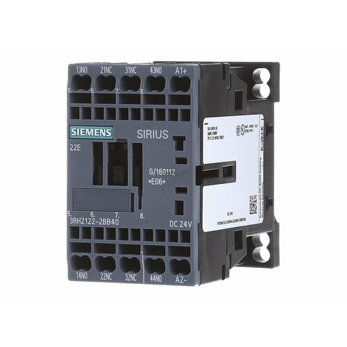 Вспомогательное реле 0V AC 24VDC 2NC / 2 NO 3RH2122-2BB40 – Siemens – 4011209786738