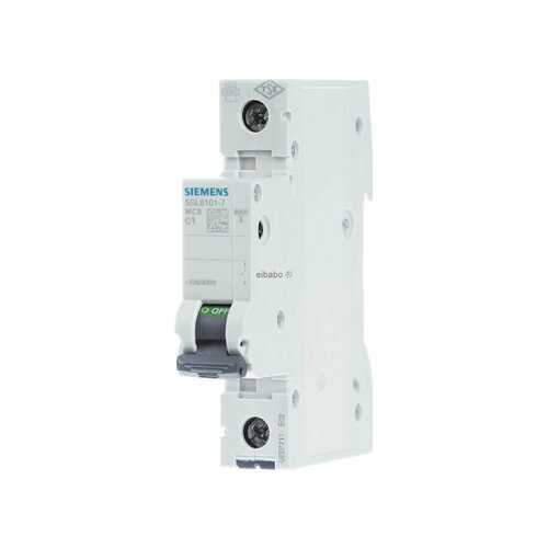 Миниатюрный автоматический выключатель 1-полюсный C1A 5SL6101-7 – Siemens – 4001869388113