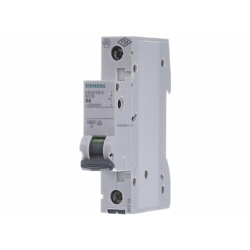 Миниатюрный автоматический выключатель 1-полюсный B6A 5SL6106-6 – Siemens – 4001869388274