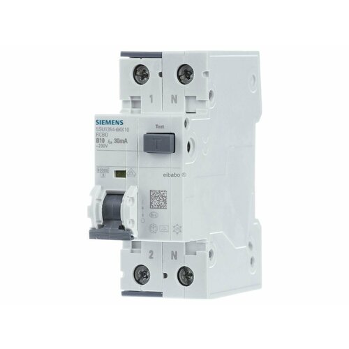 Автоматический выключатель утечки на землю B10 / 0,03A 5SU1354-6KK10 – Siemens – 4001869307732