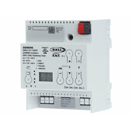 Шлюз KNX DALI, 2x64 5WG1141-1AB31 – Siemens – 4001869471419