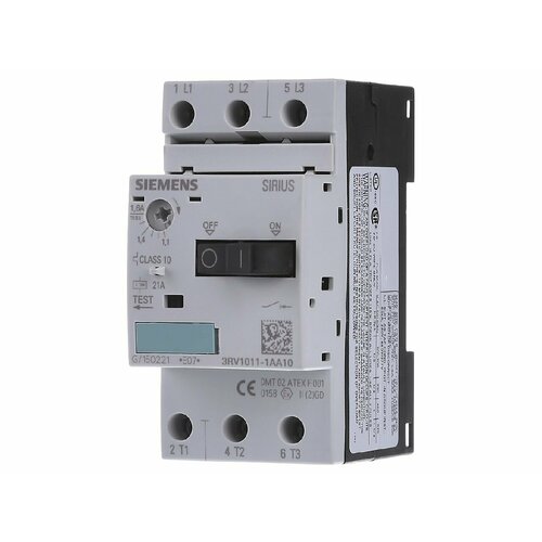 Защитный выключатель двигателя 1,6А 3RV1011-1AA10 – Siemens – 4011209263529