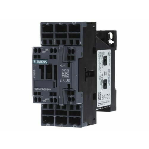 Магнитный контактор 32A 24VDC 3RT2027-2BB40 – Siemens – 4011209790223