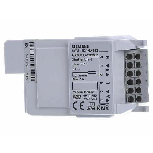 KNX привод жалюзи / ставен 2-кратный, 230V AC 5WG1521-4AB23 – Siemens – 4001869436388