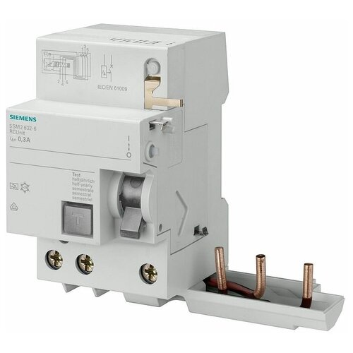 Дифференциальный блок Siemens SENTRON 3P 40А, 30 мА ( AC), 5SM2332-0