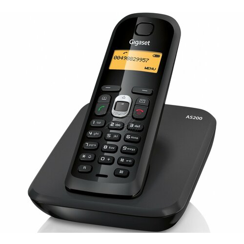 Радиотелефон Gigaset AS200, черный