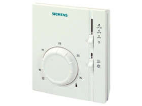 Комнатный термостат RAB11 Siemens накладного монтажа без расписания для фенкойлов, напольных конвекторов и холодных потолков
