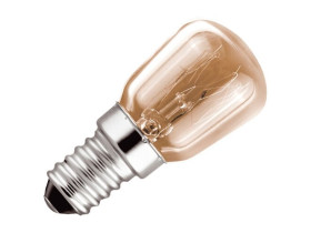 Лампа 25W E14 для холодильников Whirlpool, Electrolux, Zanussi, Bosch, Siemens, Hotpoint-Ariston, Stinol, Indesit, Samsung, Gorenje, Атлант, Норд (25/P/CL/E14 Т26)