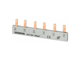 Шина Siemens 3-полюсная, 63A, 10мм2, на два 3-мод. устр., не режется 5ST3613