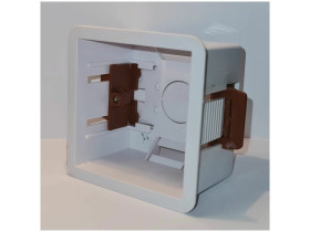 Коробка установочная квадратная (GDL1) 83x83x50 мм для термостатов Siemens, Schneider Electric, Xiaomi Aqara, обладающих квадратной внутренней частью.