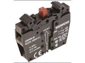 ДОП. контакт С 2 контактами, винт. клемма, 1НЗ, 1НЗ 3SB3400-0E Siemens