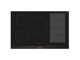 Индукционная варочная панель Siemens EX875LVC1E, цвет панели черный, цвет рамки серебристый